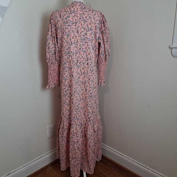 Tuckernuck Hyacinth House Light Pink Floral Lucille Maxi Dress Size Large NWOT - Picture 3 of 14